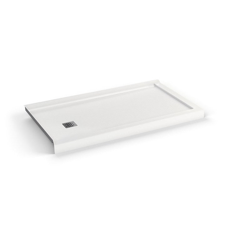 Shower Base B3X Corner Left White 60 x 32 Inch Acrylic Left Drain - Image 3