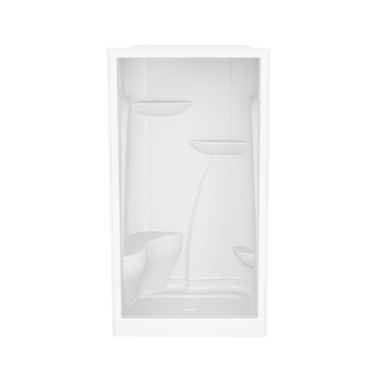 Shower M148 Alcove 1 Piece White 48 x 36 Inch Acrylic No Seat Center Drain 48 Inch - Image 1