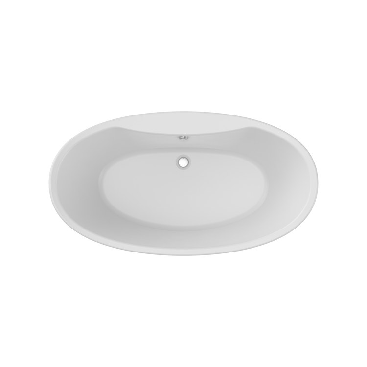 Freestanding Tub Delsia 66 x 36 x 26-5/8 Inch 2 Piece Black Center Drain Oval - Image 2