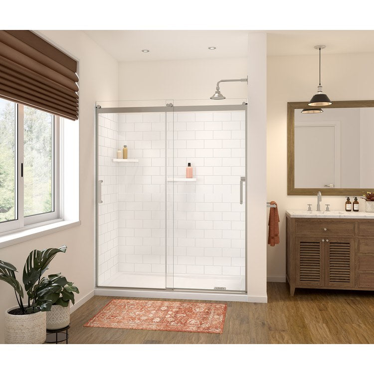 Wall Kit Versaline Alcove Subway 60 Inch Solid Surface White 4 Piece Wall Set 60 Inch - Image 2