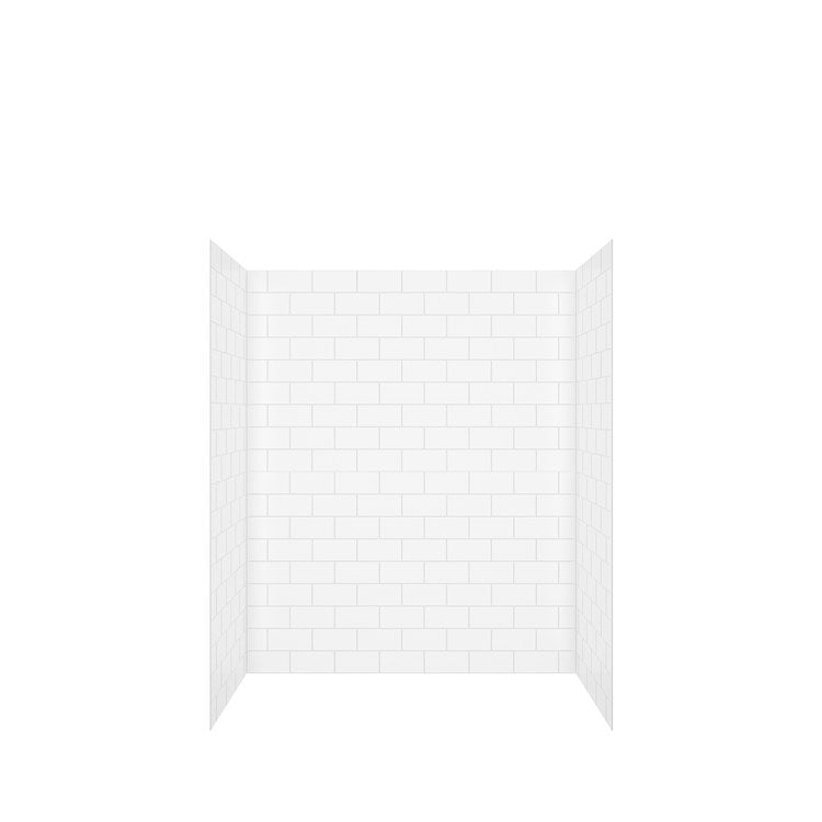 Wall Kit Versaline Alcove Subway 60 Inch Solid Surface White 4 Piece Wall Set 60 Inch - Image 1