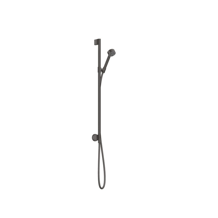 Wall Bar Set One 75 Brushed Black Chrome Metal