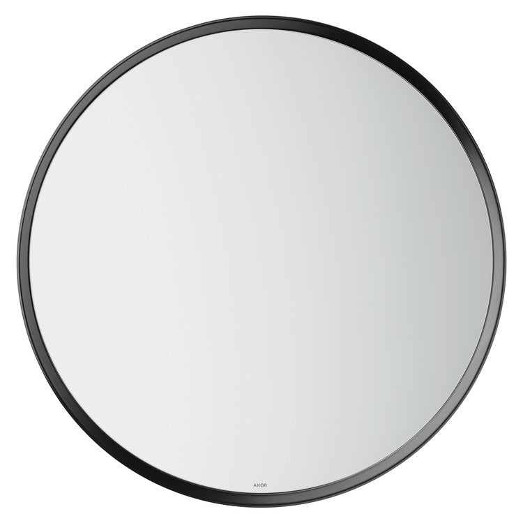 Wall Mirror Universal Circular 23-5/8 Inch Matte Black Round - Image 2