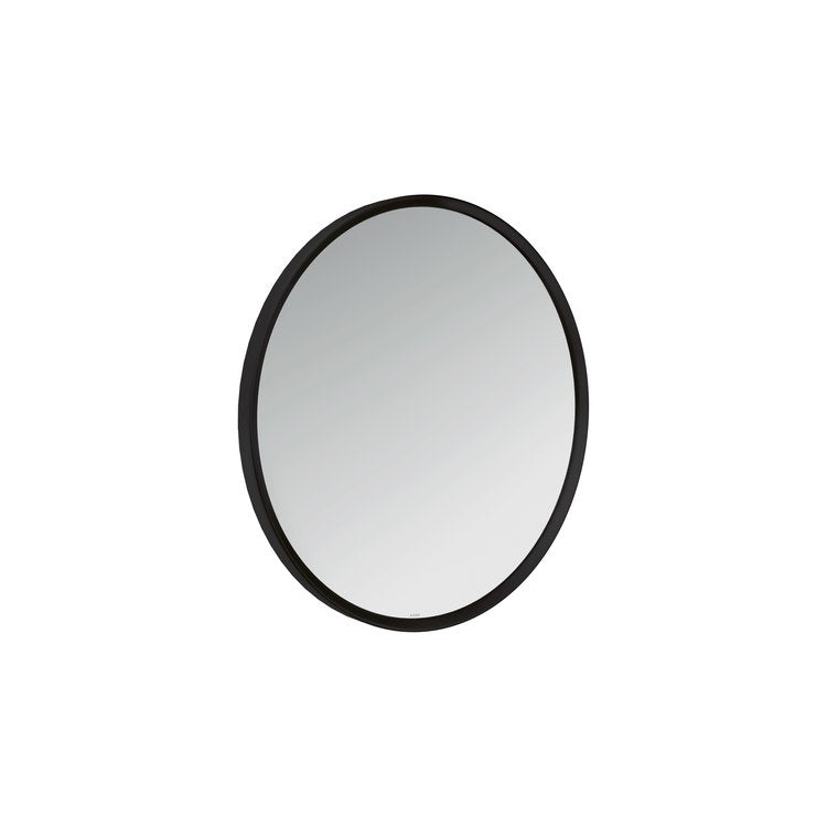 Wall Mirror Universal Circular 23-5/8 Inch Matte Black Round - Image 1