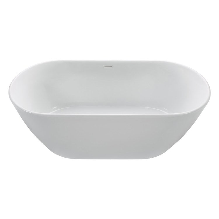 Soaking Tub Seabrook 2 58 x 30 Inch Center White Acrylic CXL - Image 3
