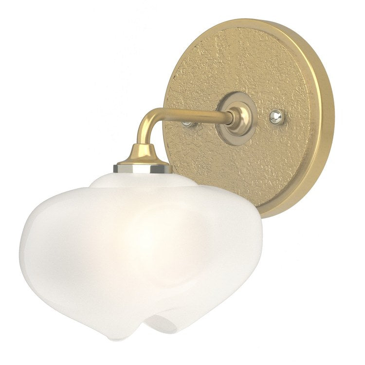 Ume Single-Light Curved-Arm Bathroom Wall Sconce - Image 1