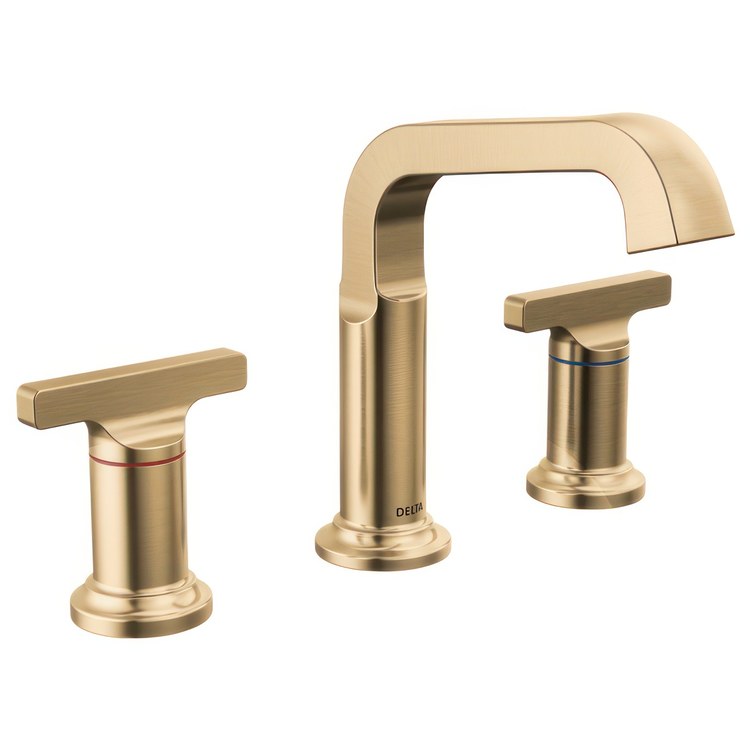 Tetra Two Handle Widespread Bathroom Sink Faucet with T Handles and Lumicoat