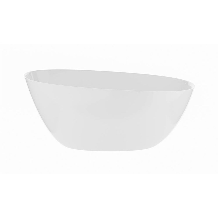 Air Tub Walker 61.75 x 27 Inch Freestanding Off-Center Drain Gloss White Oval - Image 1