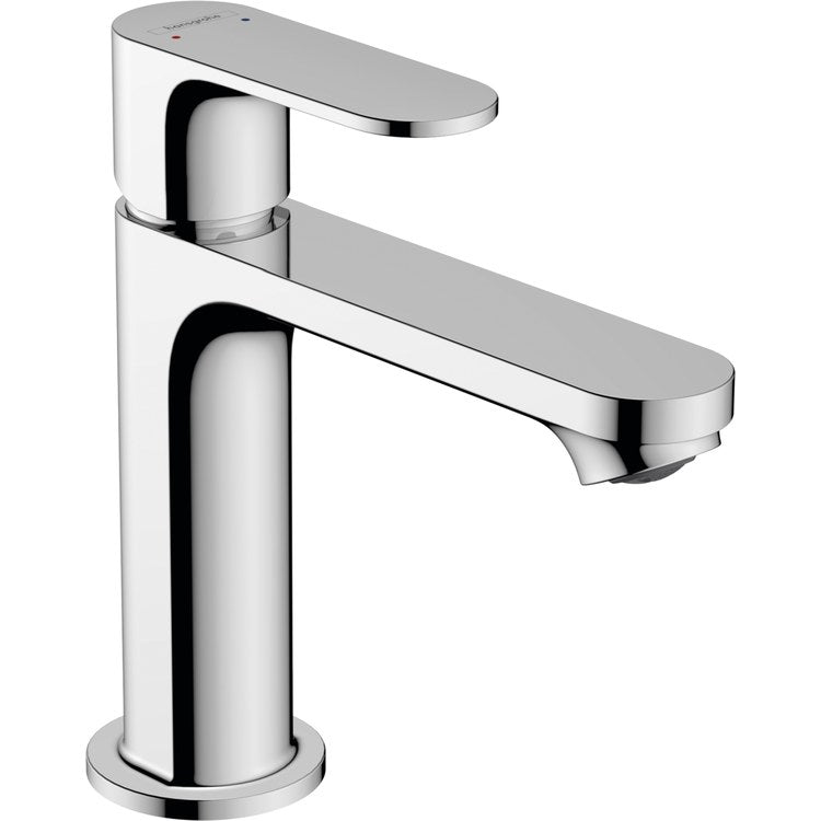 Lavatory Faucet Rebris S 1 Lever Chrome 1.2 Gallons per Minute Pop-Up Drain 1 Hole Brass 4-3/8 Inch - Image 1