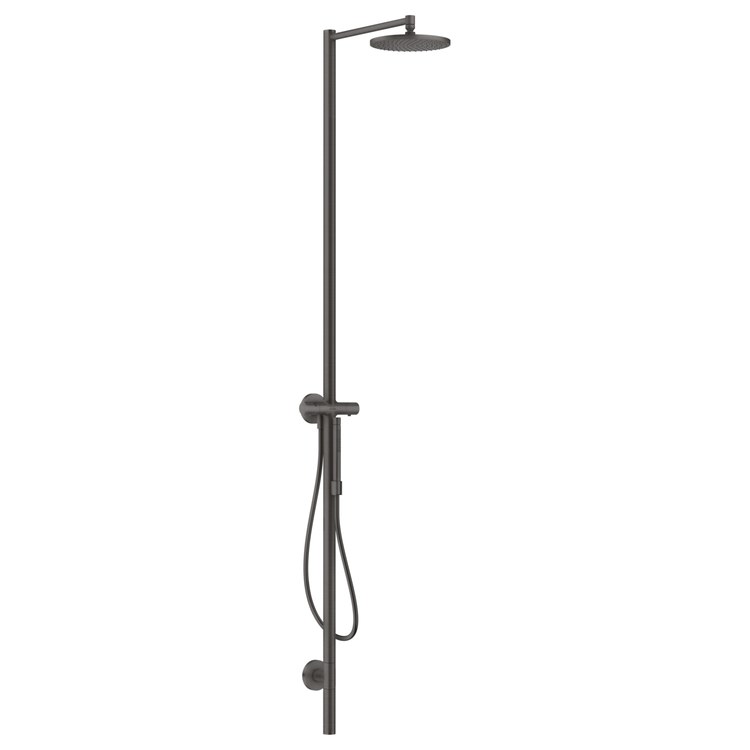 Shower Pipe Starck Brushed Black Chrome - Image 1