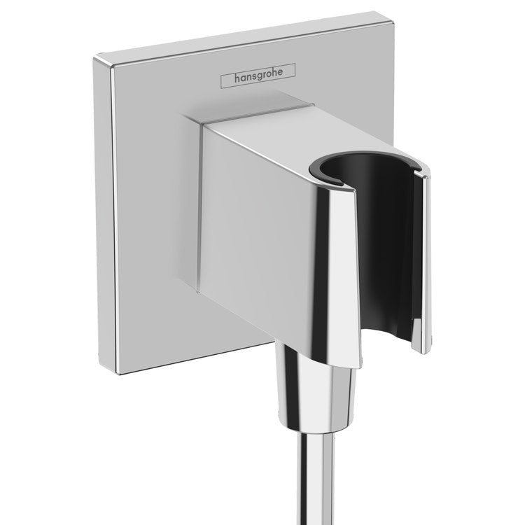 Wall Outlet Fixfit E with Handshower Holder Plastic Chrome - Image 1