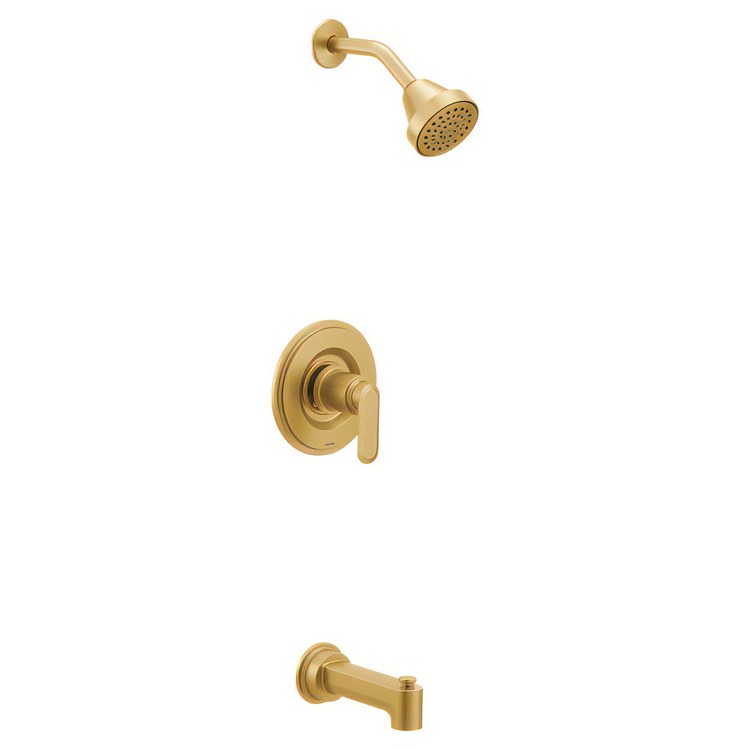 Thermostatic Trim Greenfield Shower 1 Lever Brushed Gold ADA for S3371 3/4 Inch Thermostatic Valve - Image 1