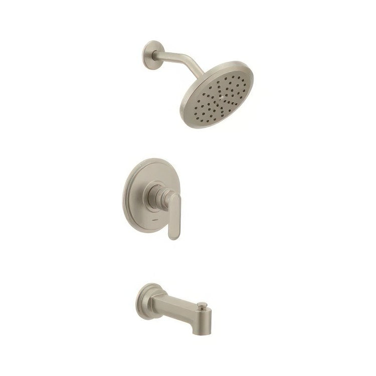 Tub and Shower Trim Greenfield M-Core 3 1 Lever Brushed Nickel WaterSense ADA - Image 1