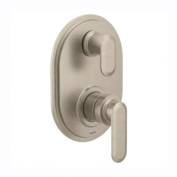Transfer Valve Trim Greenfield with Integrated Diverter 2 Lever Brushed Nickel ADA - Image 1