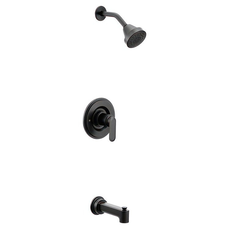 Thermostatic Trim Greenfield Shower 1 Lever Matte Black ADA for S3371 3/4 Inch Thermostatic Valve - Image 1