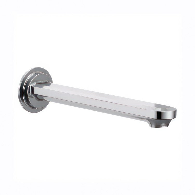 Tub Spout Greenfield Non-Diverter Chrome 10 Inch Metal 1/2 Inch - Image 1