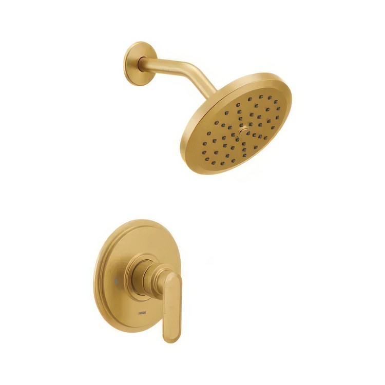 Shower Trim Greenfield M-Core 3 1 Lever Brushed Gold WaterSense ADA 1.75 Gallons per Minute Rainshower - Image 1