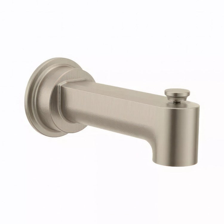 Tub Spout Greenfield Pull Up Brushed Nickel 7-3/8 Inch Metal - Image 1