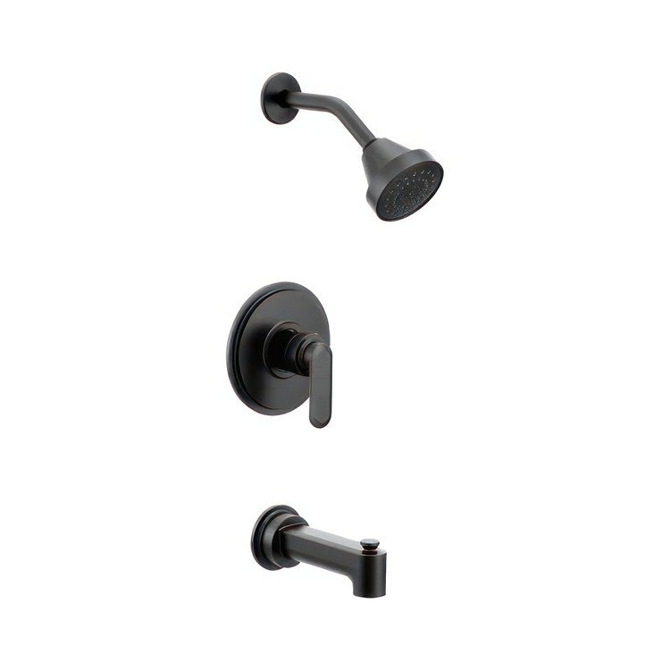 Tub and Shower Trim Greenfield M-Core 2 EP 1 Lever Matte Black WaterSense ADA - Image 1