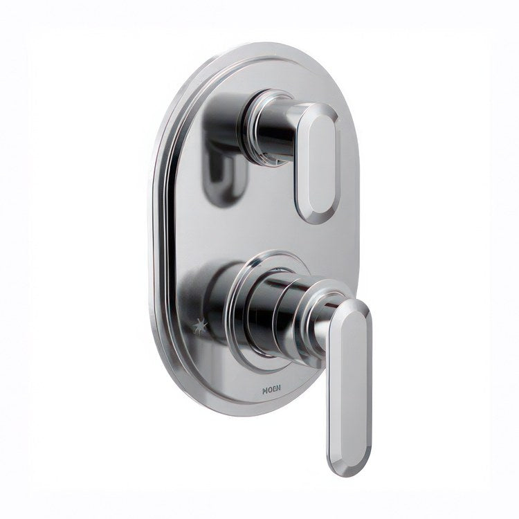 Transfer Valve Trim Greenfield with Integrated Diverter 2 Lever Chrome ADA - Image 1