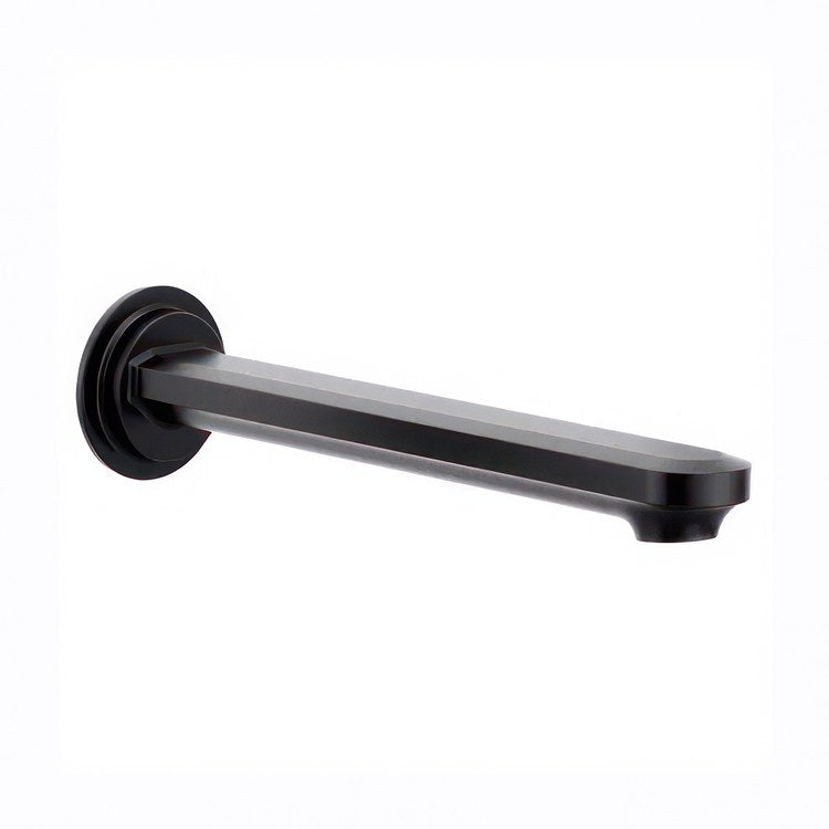 Tub Spout Greenfield Non-Diverter Matte Black 7-3/8 Inch Metal - Image 1