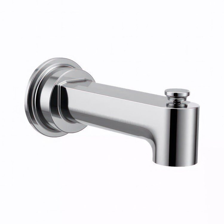 Tub Spout Greenfield Pull Up Chrome 7-3/8 Inch Metal - Image 1