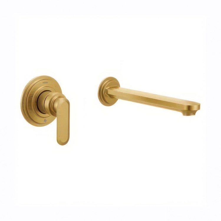 Tub Filler Trim Greenfield 1 Lever Brushed Gold ADA - Image 1