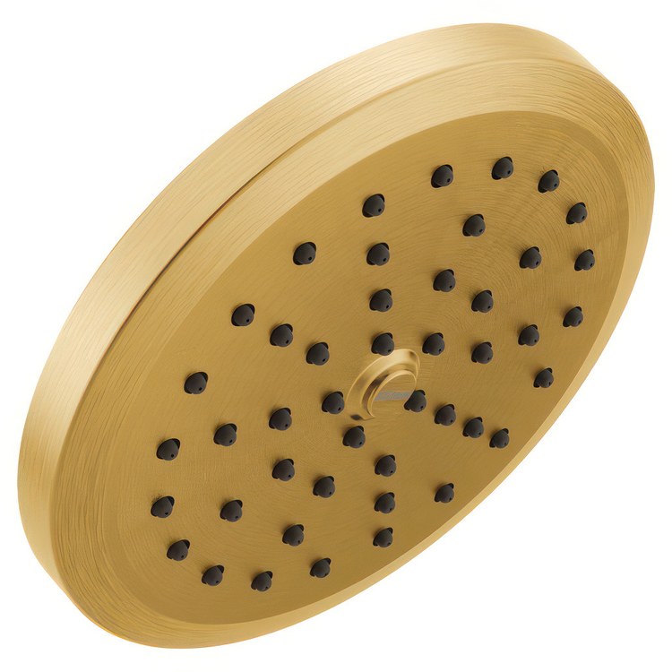 Showerhead Greenfield 1 Functions Brushed Gold 6-3/4 Inch 2.5 Gallons per Minute Rainfall - Image 1