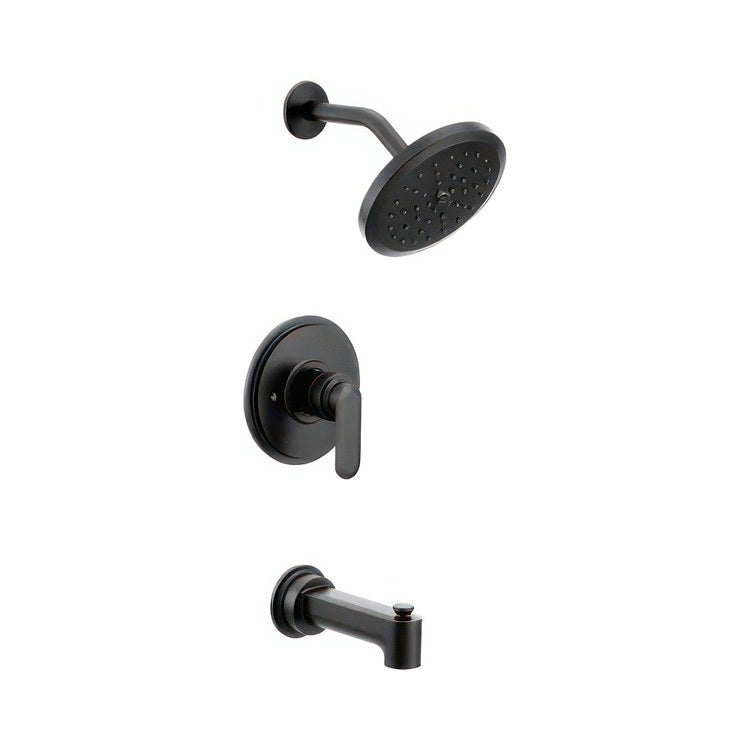 Tub and Shower Trim Greenfield M-Core 3 1 Lever Matte Black WaterSense ADA - Image 1