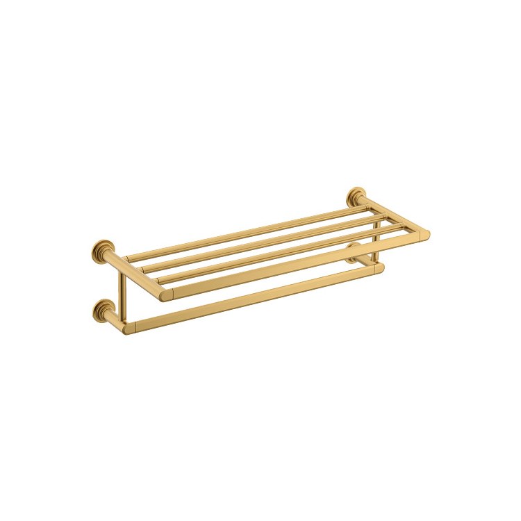 Towel Shelf Greenfield Brushed Gold 24 Inch Zinc - Image 1