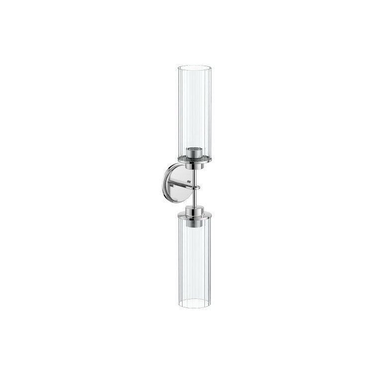 Bath Light Greenfield 2 Globe 2 Lamp Chrome Glass or Shade Globe - Image 1
