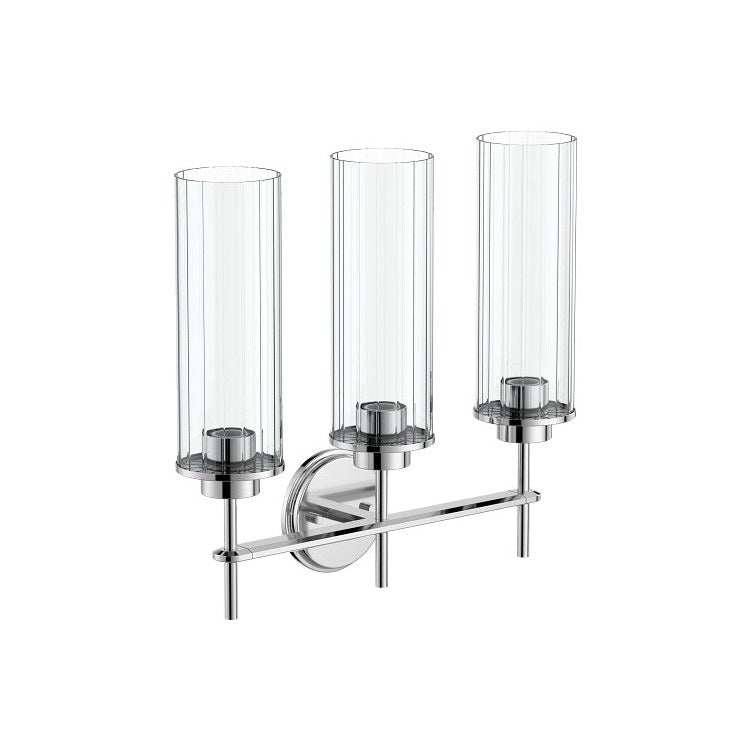 Bath Light Greenfield 3 Globe 3 Lamp Chrome Glass or Shade Globe - Image 1