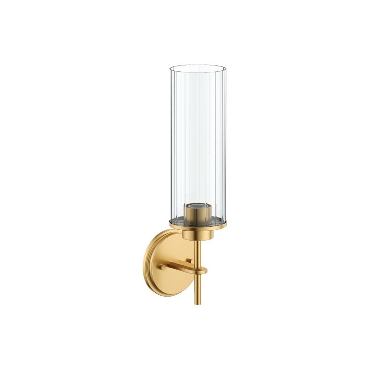 Bath Light Greenfield Single Globe 1 Lamp Brushed Gold Glass or Shade Globe - Image 1