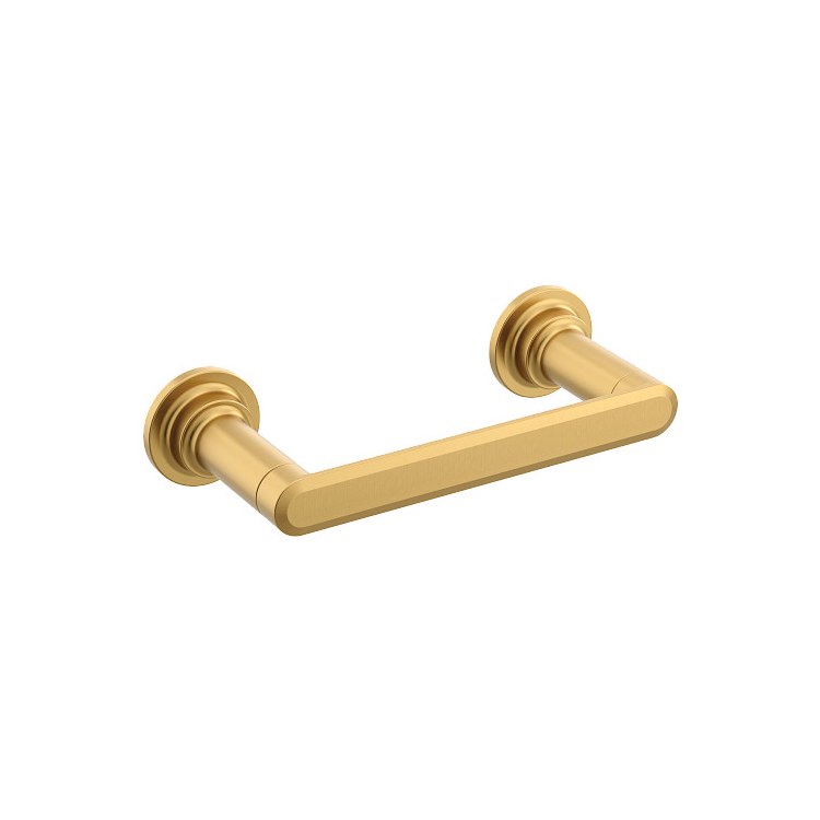 Toilet Paper Holder Greenfield Brushed Gold Zinc 6-1/2 Inch 3-1/2 Inch Wall - Image 1