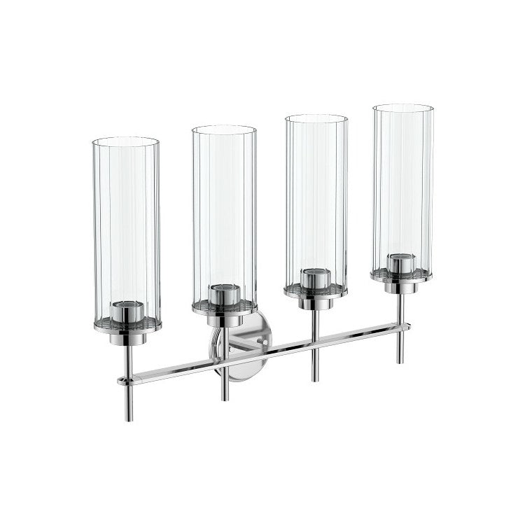 Bath Light Greenfield 4 Globe 4 Lamp Chrome Glass or Shade Globe - Image 1