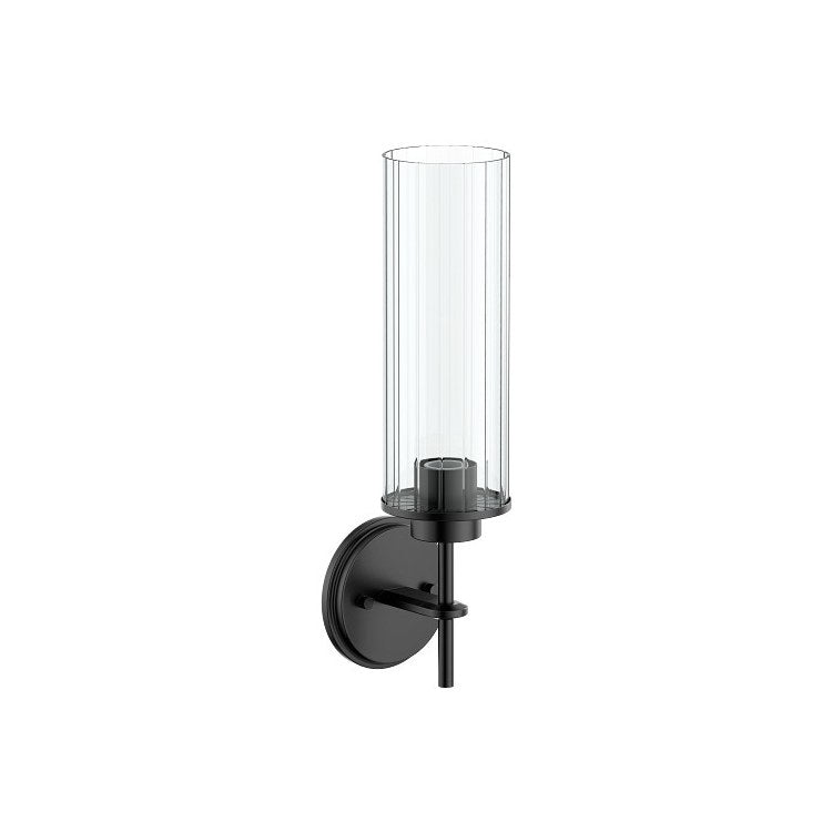 Bath Light Greenfield Single Globe 1 Lamp Matte Black Glass or Shade Globe - Image 1