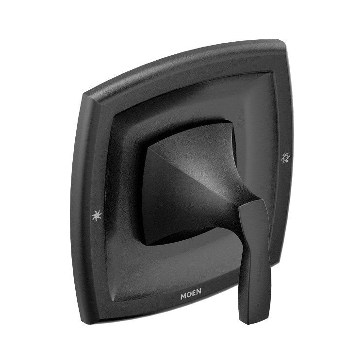 Pressure Balance Valve Trim Voss Posi-Temp 1 Lever Matte Black ADA - Image 1