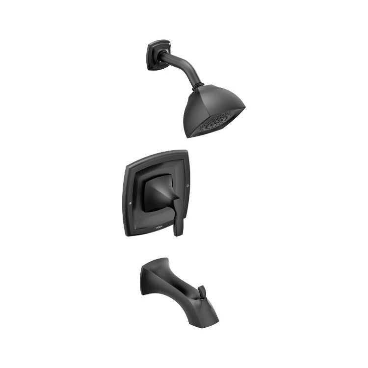 Tub and Shower Trim Voss Posi-Temp Eco-Performance 1 Lever Matte Black WaterSense ADA 1.75 Gallons per Minute for 62300 2500 Valve - Image 1