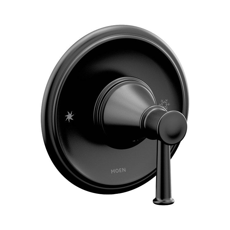 Pressure Balance Valve Trim Belfield Posi-Temp 1 Lever Matte Black ADA - Image 1