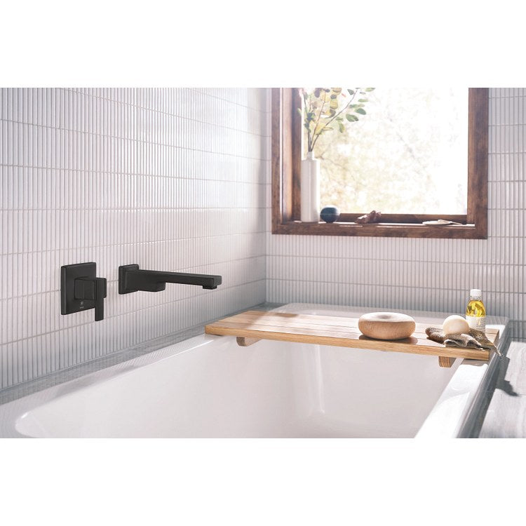 Tub Filler 90 Degree Wall Mount 1 Lever ADA Matte Black 8.0 Gallons per Minute - Image 2