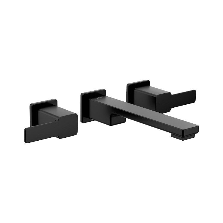Lavatory Trim 90 Degree Wall Mount 2 Lever Matte Black ADA 8-1/4 Inch Reach - Image 1