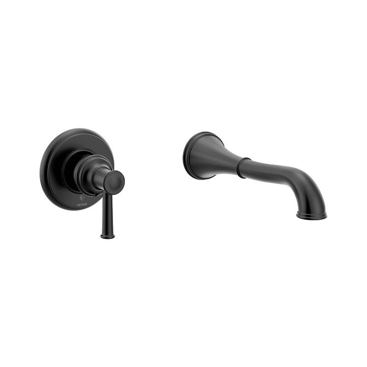 Tub Filler Belfield Wall Mount 1 Lever ADA Matte Black 8.0 Gallons per Minute - Image 1