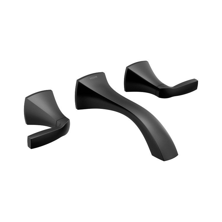 Lavatory Trim Voss Wall Mount 2 Lever Matte Black ADA 7-3/8 Inch Reach - Image 1
