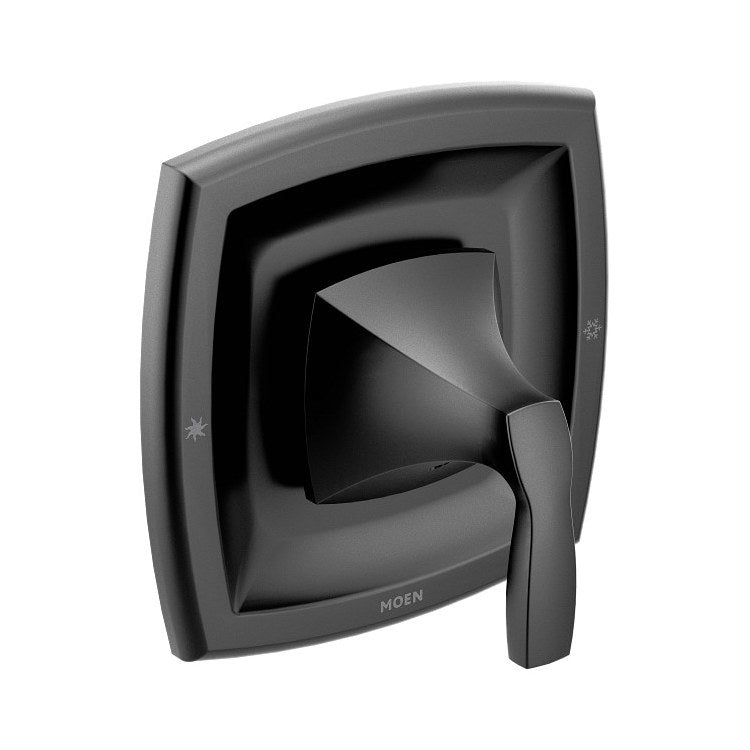 Pressure Balance Valve Trim Voss Moentrol 1 Lever Matte Black ADA - Image 1