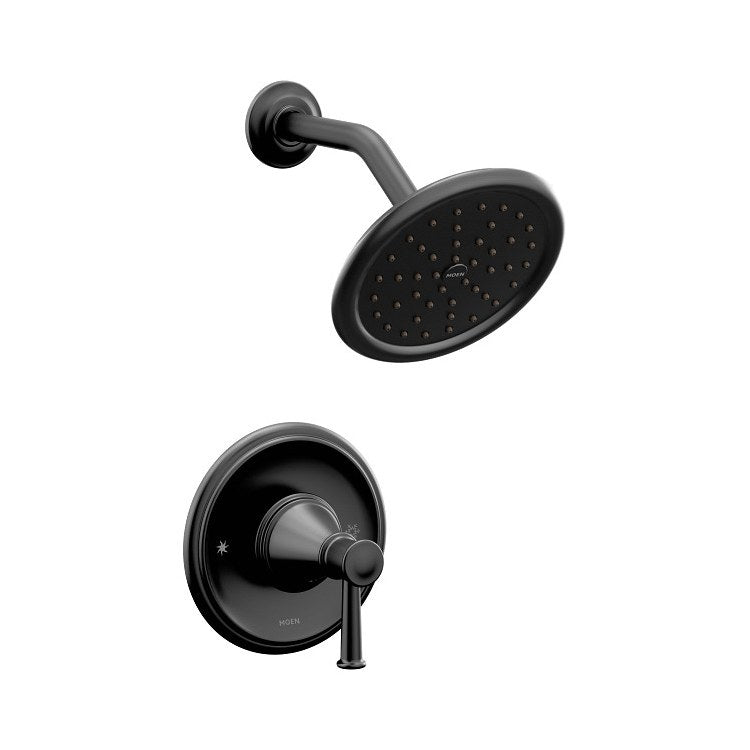Shower Trim Belfield Posi-Temp Eco-Performance 1 Lever Matte Black ADA 1.75 Gallons per Minute 1 Function Rainshower for Valve 62300 and 2500 - Image 1