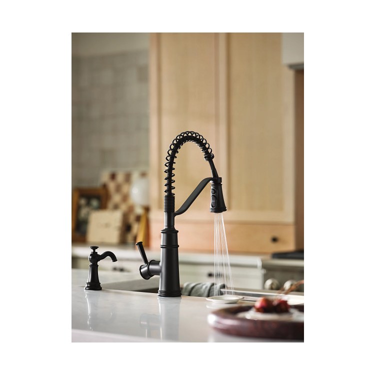 Kitchen Faucet Belfield 1 Lever ADA Matte Black 1.5 Gallons per Minute - Image 2