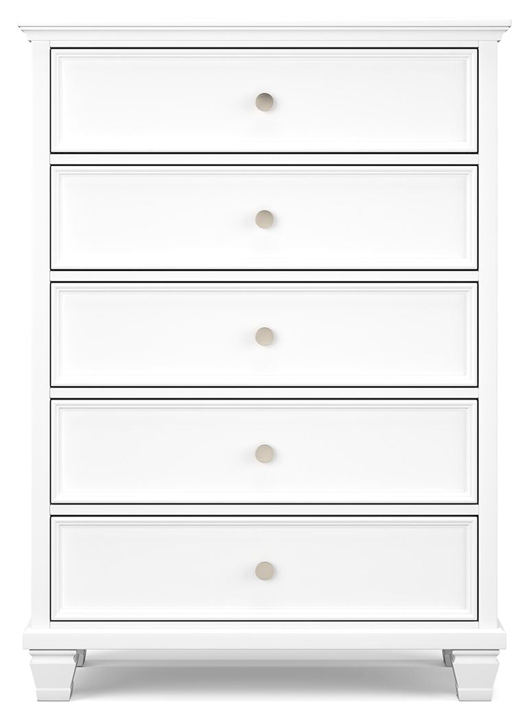 Fortman - Five Drawer Chest - White - Image 2