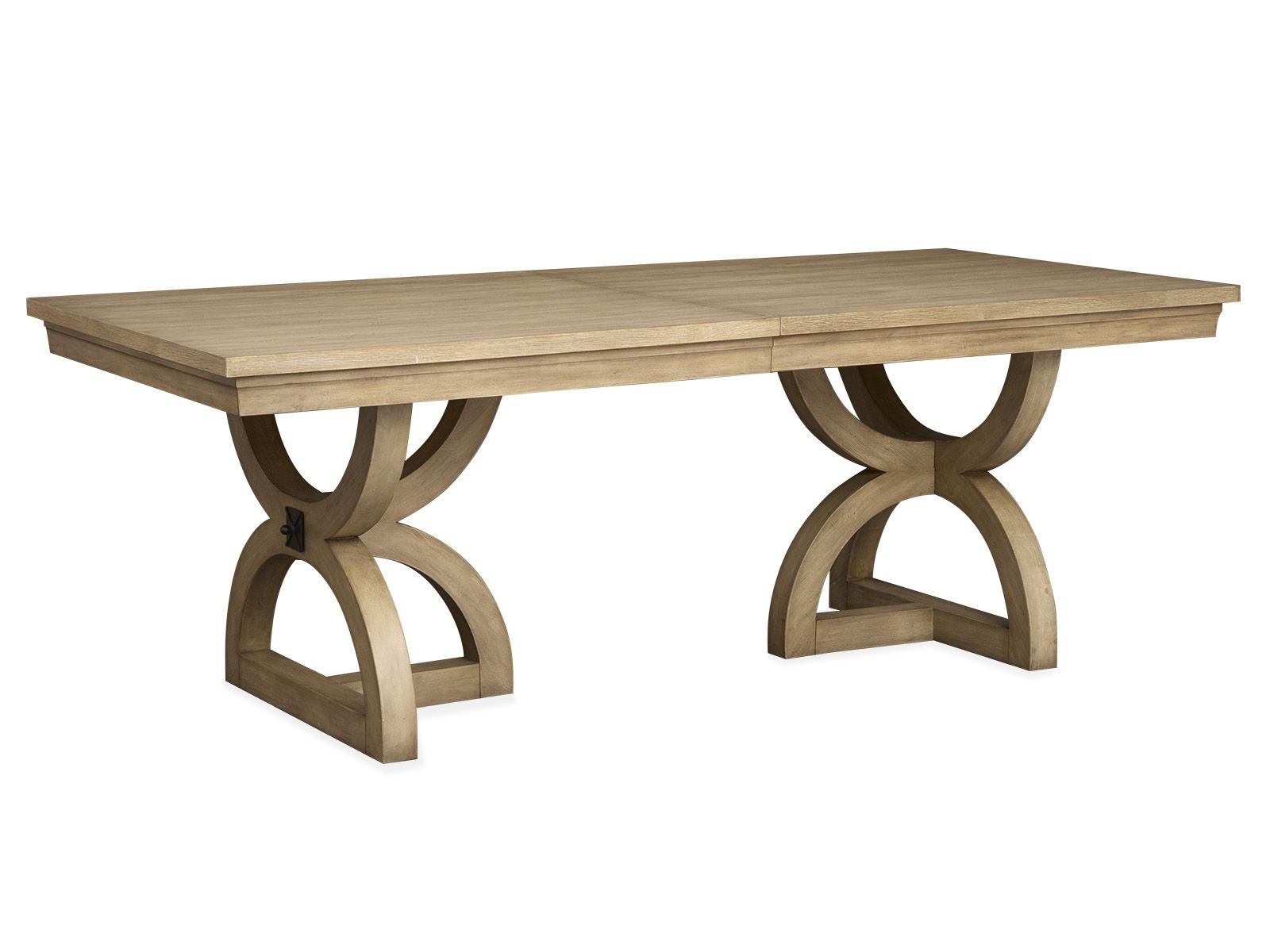Coventry – Extendable Trestle Dining Table – Honey Maple