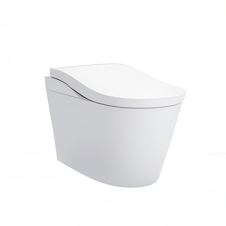 Toilet Neorest LS 1 Piece Bowl Unit Cotton Elongated WaterSense/CALGreen ADA 0.8/1.0 Gallons per Flush Auto - Image 1