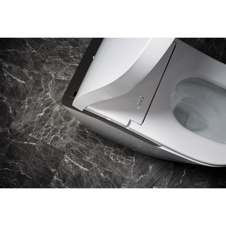 Toilet Neorest LS 1 Piece Integrated Smart Cotton/Silver Elongated WaterSense/CALGreen ADA 0.8/1.0 Gallons per Flush 12 Inch Rough - Image 2
